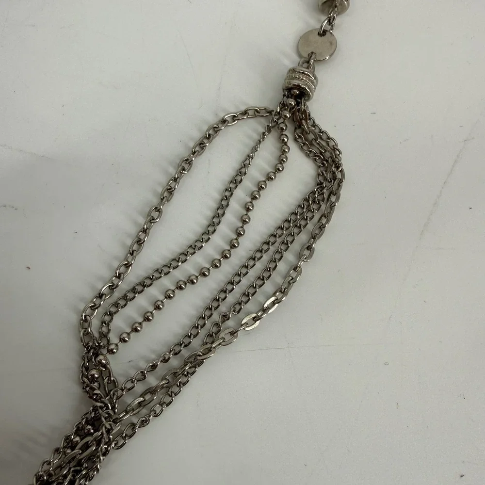 Calvin Klein Silver Tone Multi Chain Hip Belt Waist Chain Y2K‎ Statement 36